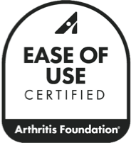 Ease of use certified by the Arthritis Foundation.