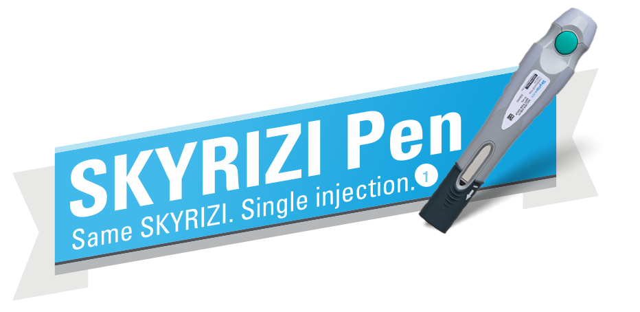 Skyrizi single-dose pen.