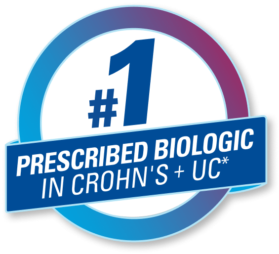#1 prescribed biologic in Crohn’s and UC