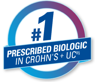 #1 prescribed biologic in Crohn's & UC