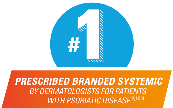 #1 prescribed branded systemic by dermatologists for patients with psoriatic disease