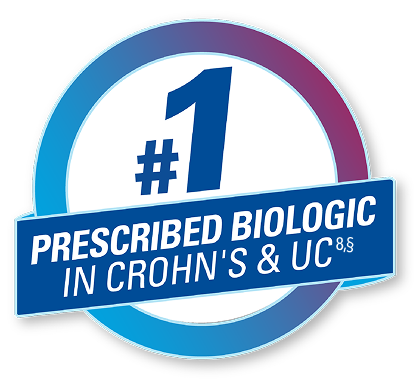 #1 prescribed biologic in Crohn's & UC