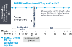 KEEPsAKE 1 and 2 study design